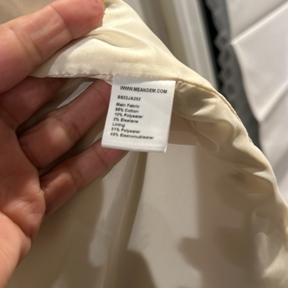 ME + EM ivory textured blazer size 8 - Picture 6 of 7